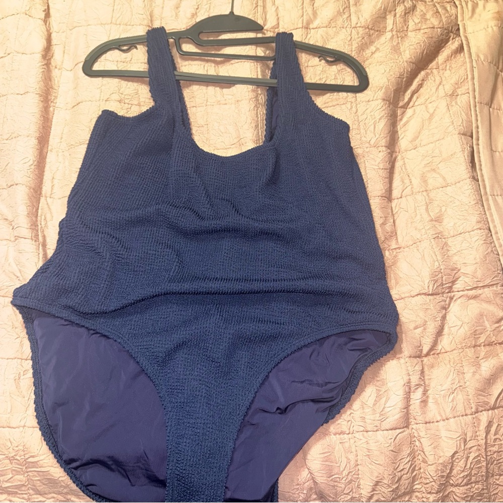 Good American Navy One Piece Swimsuit